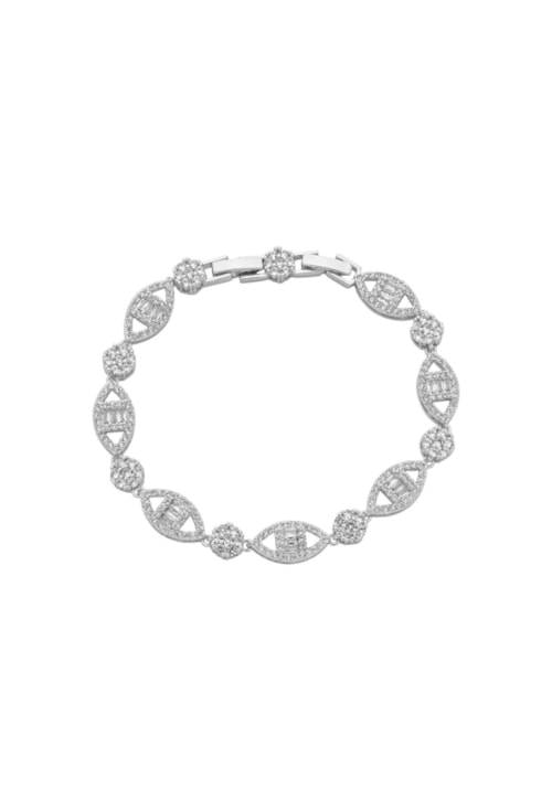 PULSEIRA RIVIERA LUXO RÓDIO COM ZIRCÔNIAS CRISTAL PM520-R PULSEIRA RIVIERA LUXO RÓDIO COM ZIRCÔNIAS CRISTAL PM520-R