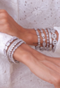 PULSEIRA RIVIERA RÓDIO COM ZIRCÔNIAS CRISTAL E BAGUETE PM521-R