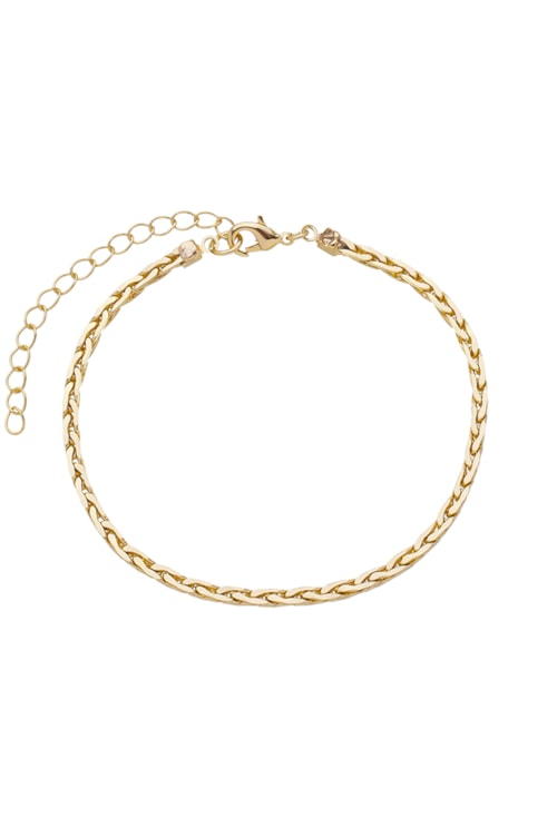 PULSEIRA TRANÇADA NO OURO PM205-O