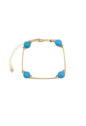 PULSEIRA TUBO BOLA TURQUESA NATURAL PM439-O