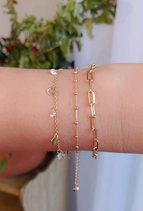 PULSEIRA VENEZIANA OURO PM145-O PULSEIRA VENEZIANA OURO PM145-O