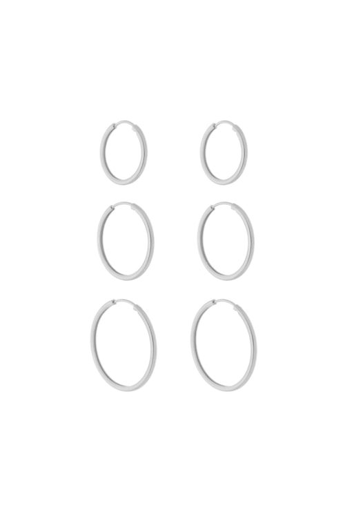 TRIO BRINCOS DE ARGOLAS DE TORÇÃO BM1125-R