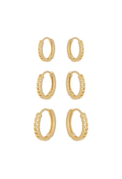 TRIO BRINCOS DE CORRENTE BM1096-O
