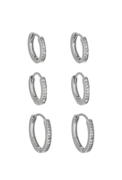 TRIO DE ARGOLINHAS CRAVEJADAS BM1161-R