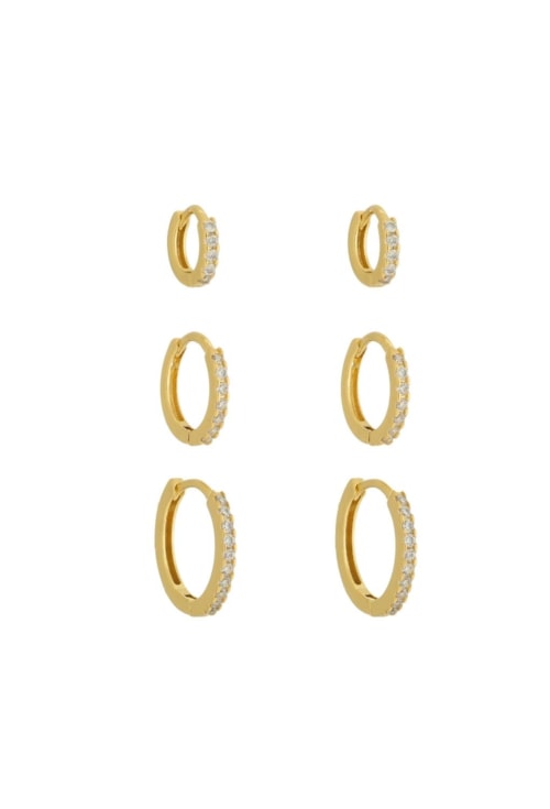 TRIO DE ARGOLINHAS CRAVEJADAS BM1524 - O
