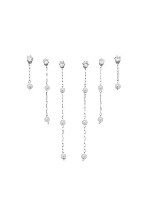 TRIO DE BRINCO PÉROLAS E ZIRCÔNIAS NO RÓDIO BM927-R TRIO DE BRINCO PÉROLAS E ZIRCÔNIAS NO RÓDIO BM927-R