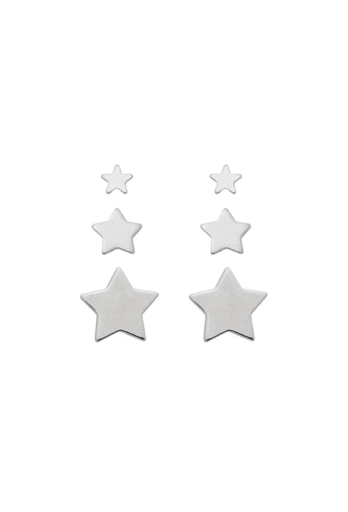 TRIO DE BRINCOS DE ESTRELAS NO RÓDIO BM480-R